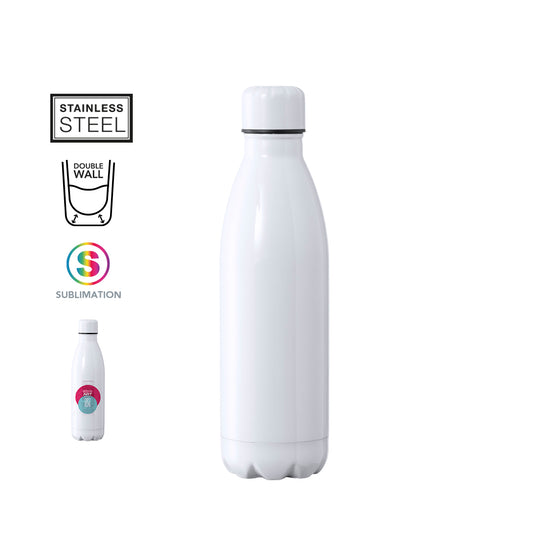 Garrafa Térmica Inox branco - 500ml