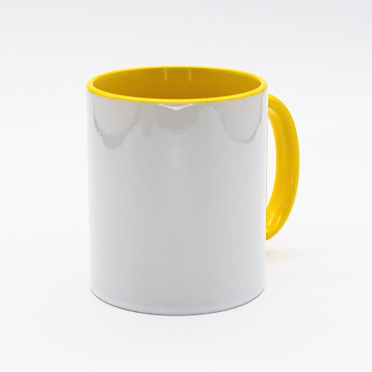 Caneca cerâmica bicolor