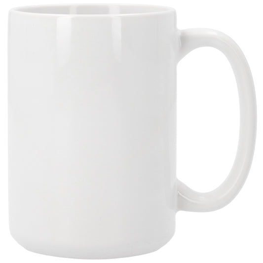 Caneca cerâmica branca - 440ml